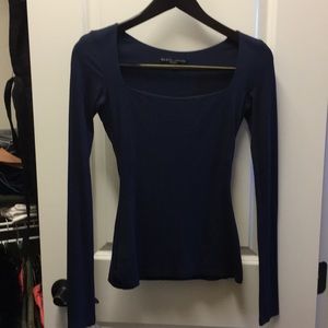 Never worn XS navy square neck Marcella Moda top